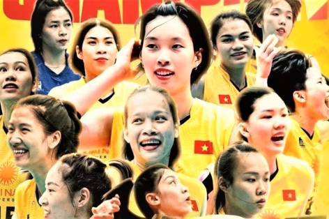 Bóng chuyền nữ Việt Nam đặt 'mục tiêu lịch sử' tại ASIAD 19