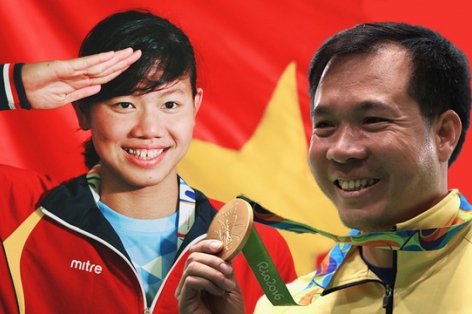 Xạ thủ Hoàng Xuân Vinh cùng Ánh Viên sẽ rước đuốc SEA Games