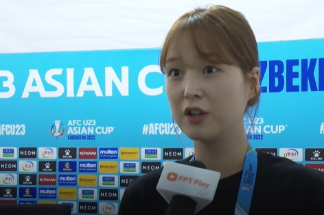 Phóng viên xinh đẹp Hàn Quốc nói điều bất ngờ về U23 Việt Nam