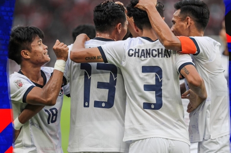 Campuchia có trận đấu đáng khen trước Á quân AFF Cup