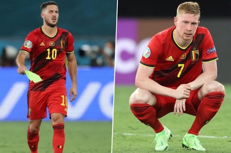 HLV tuyển Bỉ nói về khả năng ra sân của De Bruyne và Hazard