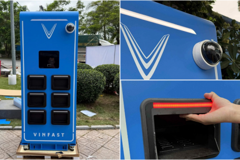 VinFast triển khai trạm đổi pin xe máy điện, thao tác nhanh gọn không kém đổ xăng