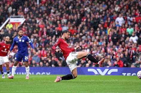 Trực tiếp MU 1-0 Chelsea: Bruno mở tỷ số