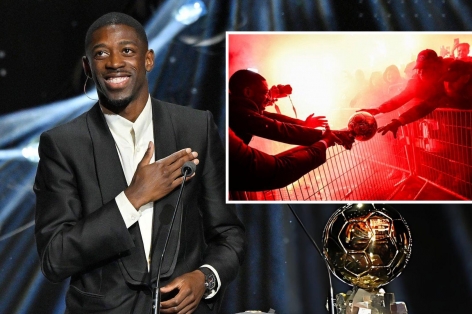 Dembele làm điều chưa từng có với Quả bóng Vàng