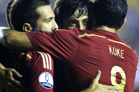 Video clip bàn thắng: Tây Ban Nha 5-1 Macedonia (Vòng loại bảng C Euro 2016)