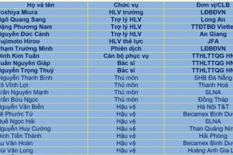 8 cầu thủ U23 Việt Nam được gọi vào ĐTQG sang Nhật tập huấn