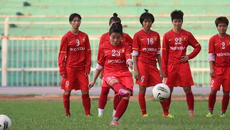 ĐT nữ Việt Nam công bố danh sách cầu thủ tham dự AFF Cup 2015