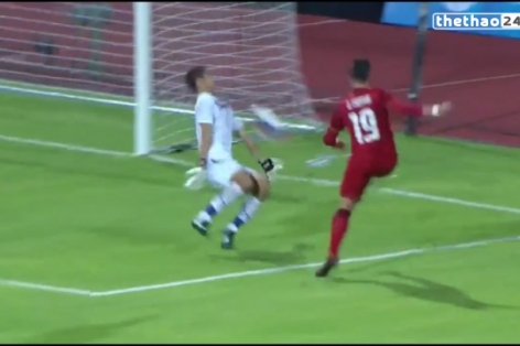 Video SEA Games 28: Bàn thắng ấn định tỷ số 6-0 cho U23 Thái Lan