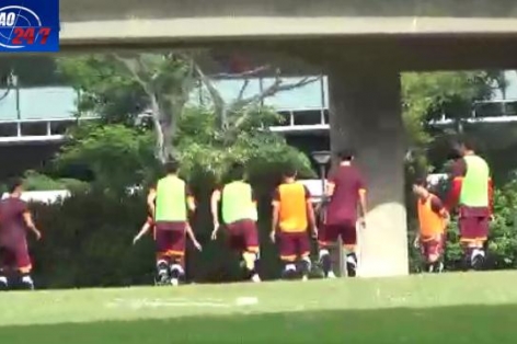 Video SEA Games 28: Buổi tập chiều 31-5 của U23 Việt Nam