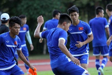 Video SEA Games 28: Buổi tập của U23 Việt Nam trước trận gặp Malaysia