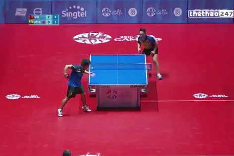 Video bóng bàn SEA Games 28: Lê Tiến Đạt 3-0 Lat Thet Ko Ko (Đơn nam)