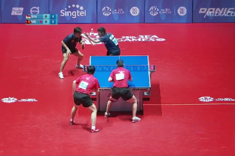 Video bóng bàn SEA Games 28: Anh Tú/Tuấn Quỳnh - Singapore (Bán kết đôi nam)