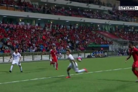 VIDEO: Nghi vấn bóng chạm tay cầu thủ U23 Myanmar trong vòng cấm