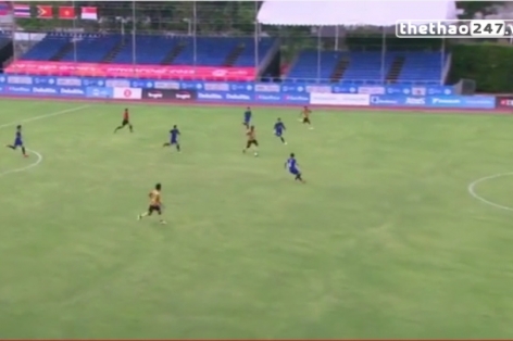 Video clip bàn thắng SEA Games 28: U23 Malaysia 0-1 U23 Thái Lan