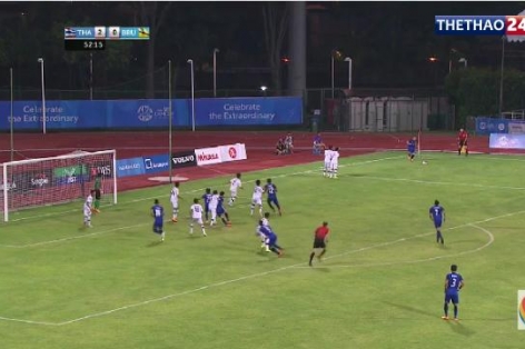 VIDEO: Pha phối hợp ghi bàn thông minh của các cầu thủ U23 Thái Lan