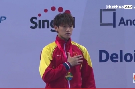Video SEA Games 28: Lễ trao HCV cho Hoàng Quý Phước