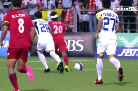 Video clip bàn thắng SEA Games 28: U23 Philippines 1-5 U23 Myanmar