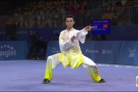 Video SEA Games 28: Bài thi thái cực quyền nam - Nguyễn Thanh Tùng