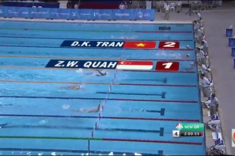 Video SEA Games 28: Trần Duy Khôi giành HCB nội dung 200m bơi ngửa nam