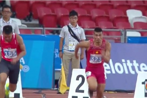 Video SEA Games 28: Bài thi 100m - nội dung 10 môn phối hợp nam