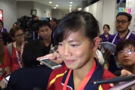 Video SEA Games 28: Những chia sẻ của Ánh Viên sau khi phá 7 kỷ lục SEA Games