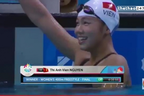 Video SEA Games 28: Ánh Viên phá kỷ lục lần thứ 8 tại Sea Games 28