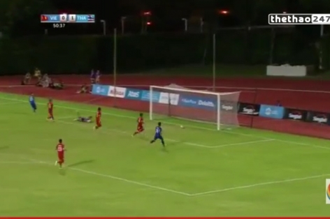 Video U23 Việt Nam - U23 Thái Lan: Bóng đi trúng cột dọc của U23 Việt Nam