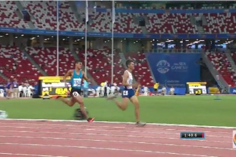 Video SEA Games 28: Dương Văn Thái giành HCV nội dung chạy 800m nam