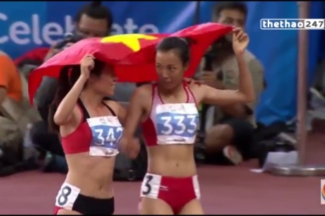 Video SEA Games 28: Đỗ Thị Thảo giành thêm 1 HCV nội dung chạy 1500m nữ