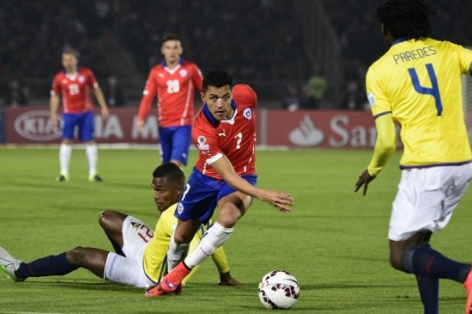 Video clip bàn thắng: Chile 2-0 Ecuador (Copa America 2015)