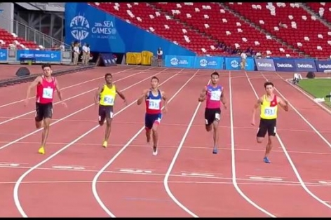 Video SEA Games 28: Vòng loại nội dung chạy 400m nam - Lương Văn Thao