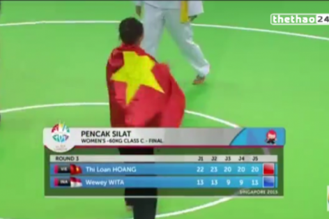 Video SEA Games 28: Hoàng Thị Loan mang về HCV thứ 2 cho Pencak Silat trong ngày 14/6