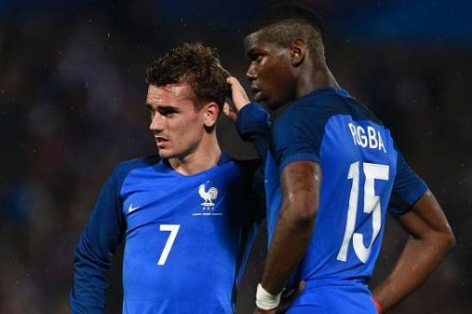 Paul Pogba, Griezmann có thể phải ngồi ngoài ở trận Pháp gặp Albania