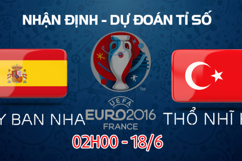 Dự đoán kết quả, tỷ số Tây Ban Nha vs Thổ Nhĩ Kỳ 02h00 ngày 18/6