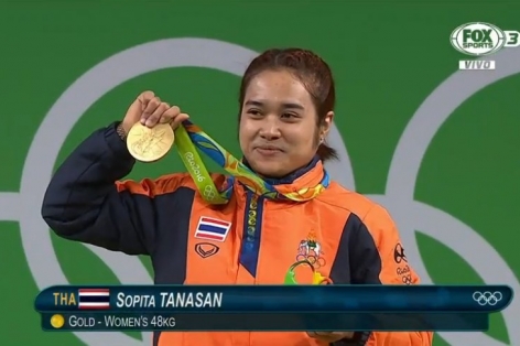 Video Olympic 2016: Thái Lan giành HCV đầu tiên môn cử tạ nữ