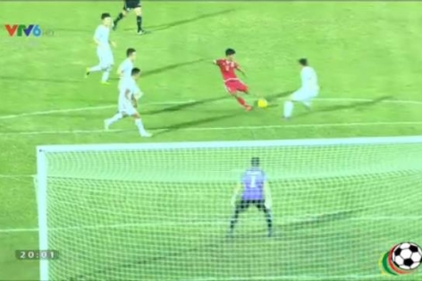 VIDEO: Aung Thu gỡ hòa 1-1 cho Myanmar