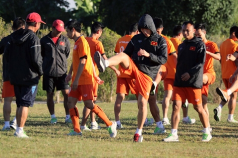 ĐT Việt Nam đón tin vui ở buổi tập tại Nay Pyi Taw