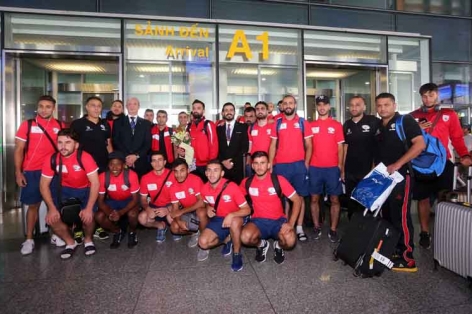 Palestine có mặt tại Hà Nội, sẵn sàng đấu U23 Việt Nam