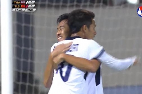 VIDEO SEA Games: U22 Thái Lan mở tỉ số trước Đông Timor