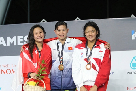 SEA Games ngày 24/8: Ngày vàng của bơi và điền kinh
