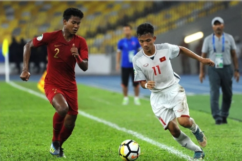 U15 Việt Nam thất bại trước Indonesia ngày ra quân giải ĐNÁ