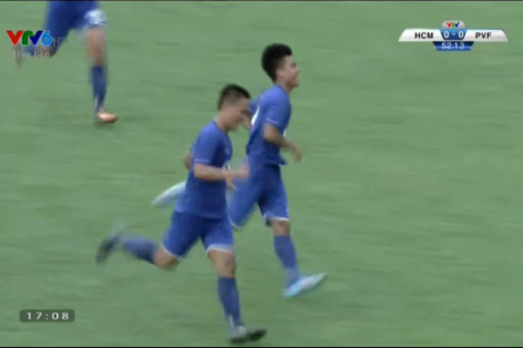 Video bàn thắng: U17 TPHCM 0-1 U17 PVF