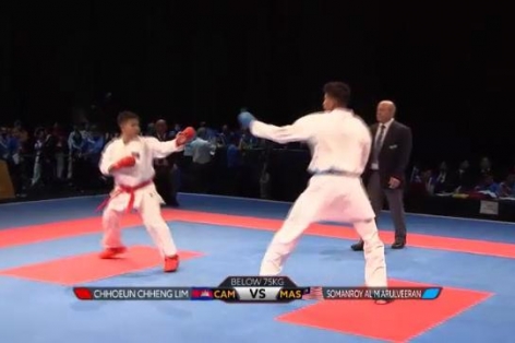 Võ sỹ Campuchia và trận đấu đáng khen ở SEA Games 29