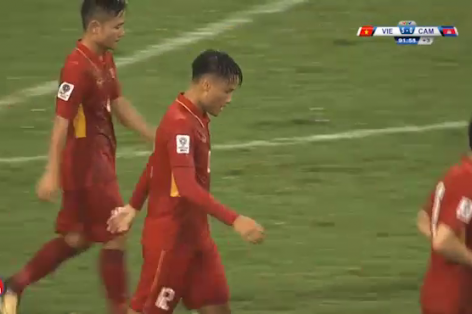 VIDEO: Mạc Hồng Quân ấn định tỷ số 5-0 cho ĐTVN vs Campuchia