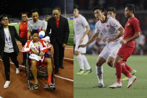 Văn Hậu xin lỗi cầu thủ Indonesia sau trận chung kết SEA Games
