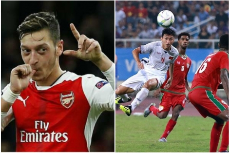 Ozil 'thán phục' siêu phẩm của sao U23 Việt Nam