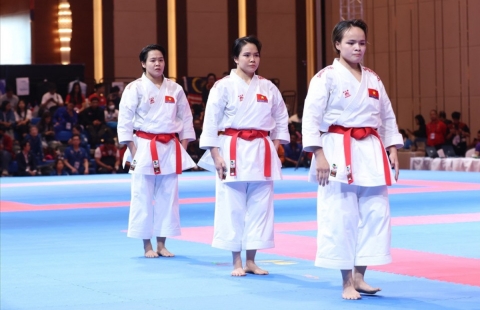 Karate Việt Nam đứng trước cơ hội lập cú đúp HCV ASIAD 19