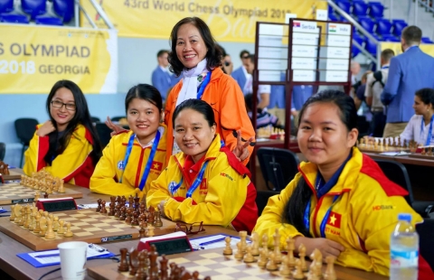 Các 'bóng hồng' tỏa sáng, cờ vua Việt Nam khép lại hành trình ASIAD 19