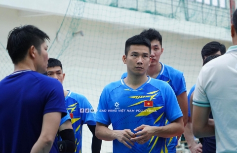Các tuyển thủ bóng chuyền nam Việt Nam tập trung cao độ cho mục tiêu SEA Games