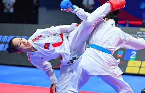 Các võ sĩ karate Việt Nam nỗ lực giành 3-4 HCV tại SEA Games 33